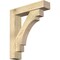 Ekena Millwork Merced Block Rough Sawn Bracket w/ Offset Brace, Douglas Fir, 6"W x 26"D x 30"H BKT0604X26X30MRC05RDF - alternate 1
